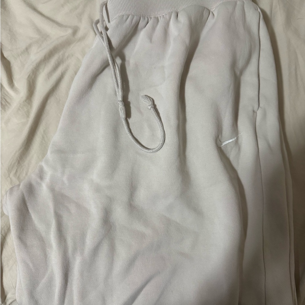 Nike Cream Sweatpants with Logo